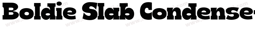 Boldie Slab Condense字体转换